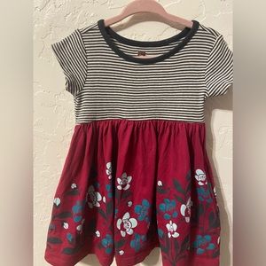 Striped/Floral Tea Collection Dress Baby size 12-18 months